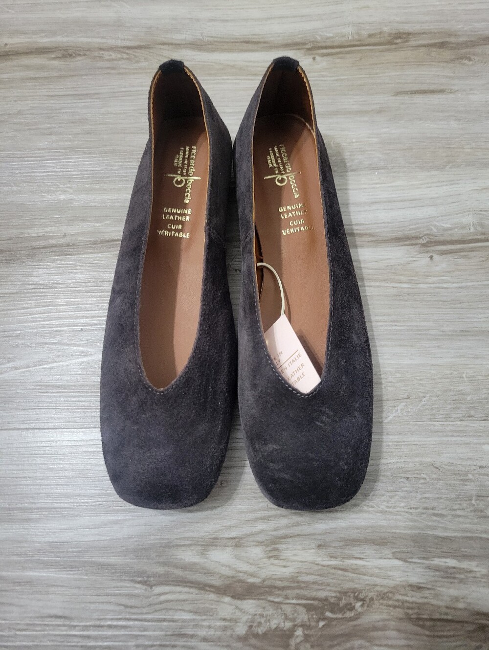 New Suede Ballet Loafer Shoes Size 8